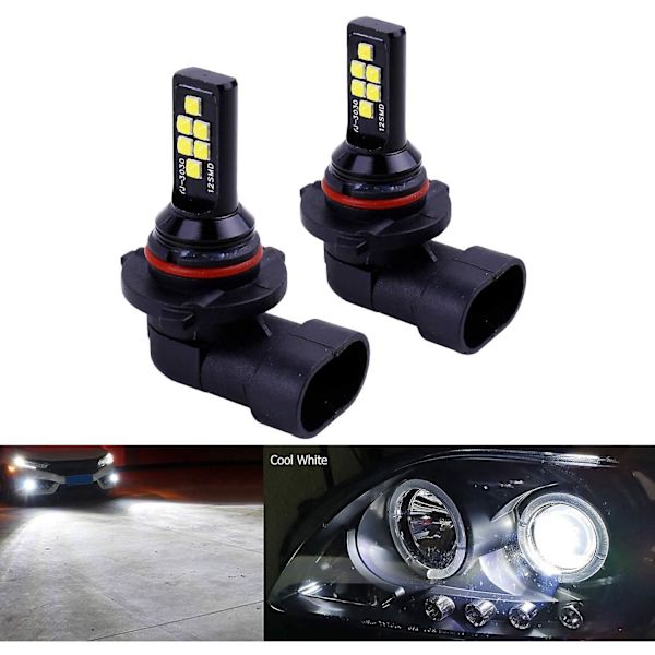 2x Hb4 9006 led-sumuvalolamppu Advanced 3030 Smd päiväajo Drl-lamppu, valkoinen 6000k