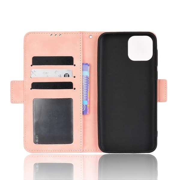 För Ulefone Note 6 / Note 6P Läderfodral med kalvmönster (Rosa) Pink