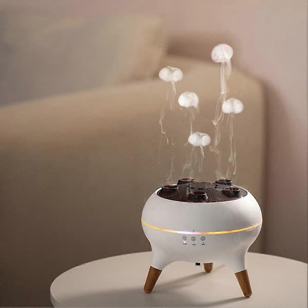 Æterisk olie-diffuser med 7 farver LED-lys og timerfunktion til hjemmet
