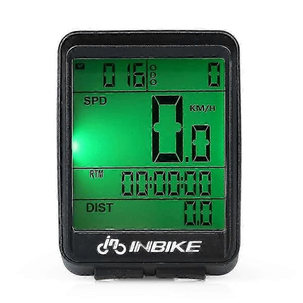 Vandtæt Trådløs Cykelcomputer - LCD Speedometer til Cykling med Regntæt Design og Multifunktion
