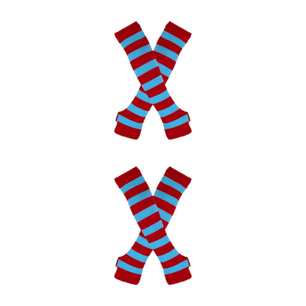 1/2/3/5 Knæstrømper til tykke lår Let at have på og lave Rød og blå Red and blue 2Set