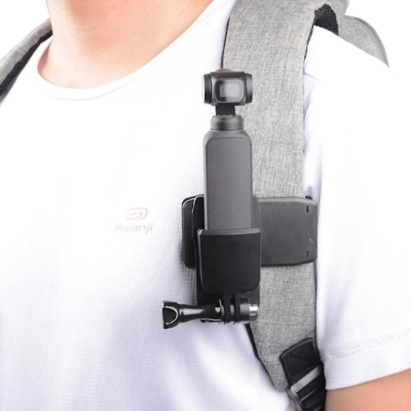 Dji Osmo Pocket 2 -kameran lisävarusteet, laajennus, rintakiinnike, jossa reppukiinnike, rannehihna, asennuskiinnike Sku1 and Backpack