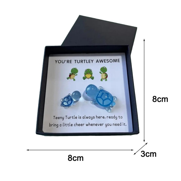 Pocket Hug Kilpikonnan koristelu onnittelukortilla Emotionaalinen tuki Olet kilpikonna Mahtava Kilpikonna Lelu Ystävät Perhe ystävänpäivän muistolahja Blue