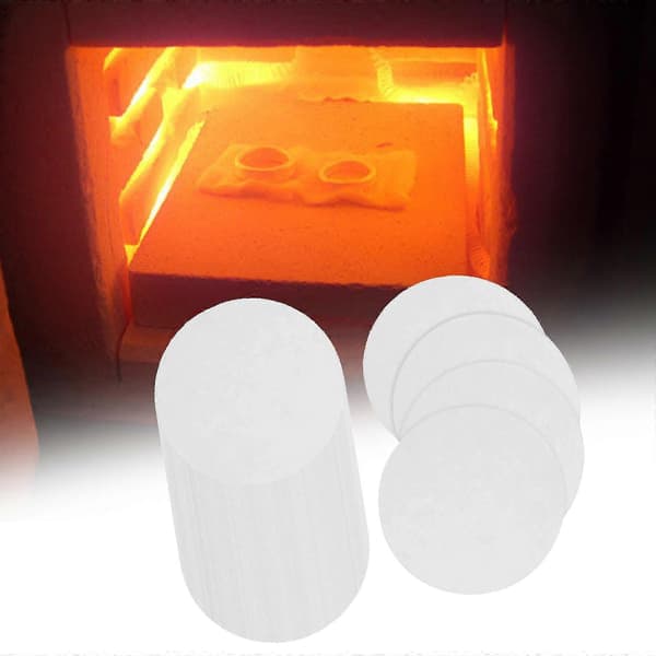 DIY Fusing Glass Smycken Mikrovågsugn Kiln Papers, Foderpapper Isoleringsfiltar 50x Round 7cm