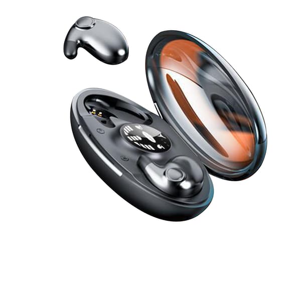 MD538 Trådløst Bluetooth-headset Binaural In-ear Søvn Digitalt Display Høj Lydkvalitet Black