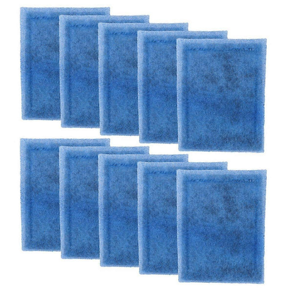 10 stk. akvariefilterpatroner til EZ-Change 2 akvariefilterudskiftning blue