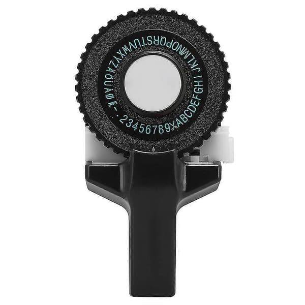 3D Prægetape Maker - Mini Manuel Dekorativ Farvet ABS Tape til Håndbog (9mm, Sort)
