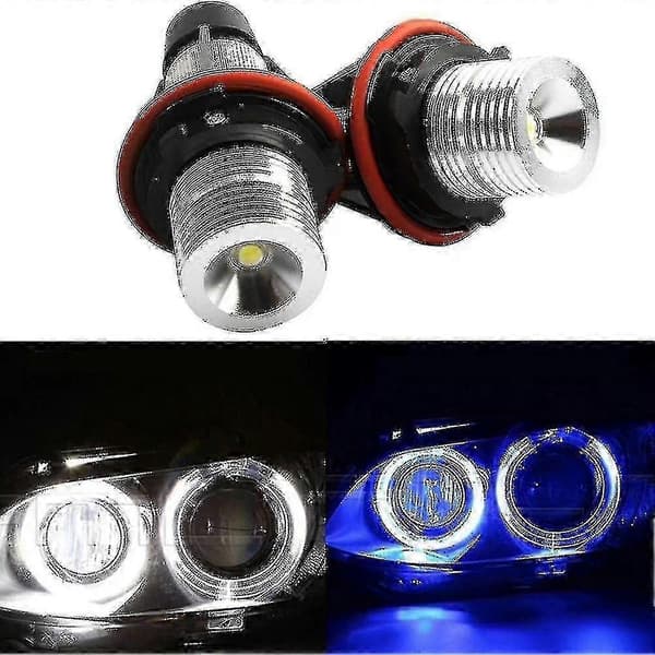 2 stk. LED Angel Eyes Markeringslys Pærer for E39 E53 E60 E61 E63 E64 E65 E66 E87-God Blue
