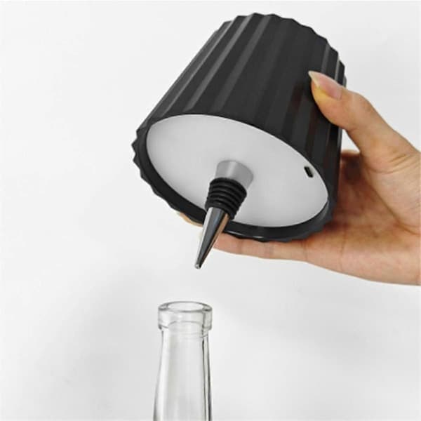 Langaton pullolamppu, pullovalo, LED-pullovalot viinapulloihin, ladattavat viinipullovalot RGB valkoinen Vit