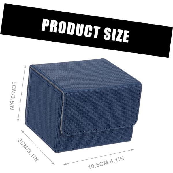 Leather Card Box for Game Accessories Playing Card Storage Box Home Office Storage Box