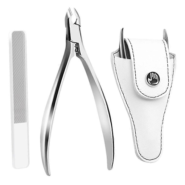 Nagelkit Manikyr Klippare Nagelfilar Buffer Tånagelklippare Tånageltänger Nagelverktyg Manikyr Nagelkonstverktyg White 11x5cm