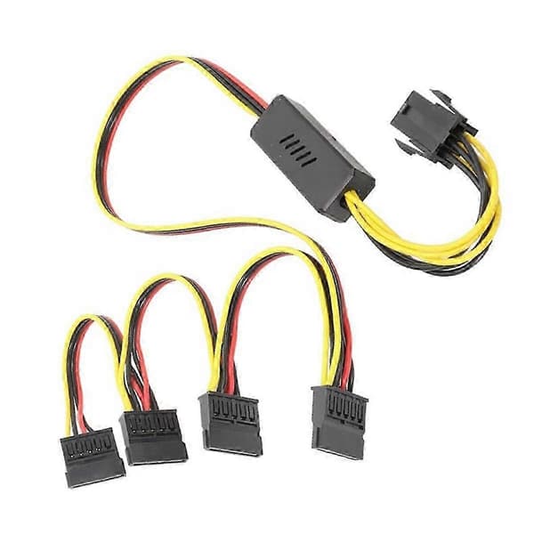Grafikkort 6-pinners til SATA harddisk strømforsyningskabel 12V