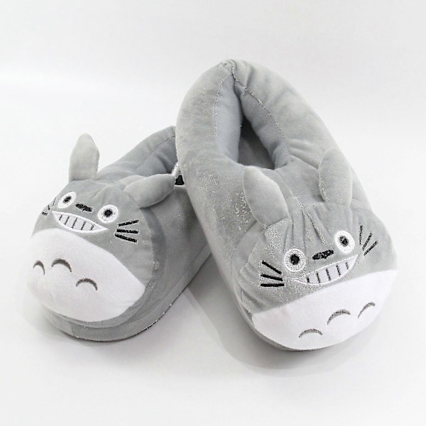 Totoro Talvissapaperit Hauskat Unisex Aikuisten Sisätiloissa Täytetyt Plus-Kengät EU35-42