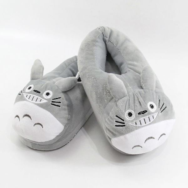 Totoro Vintertofflor Roliga Unisex Vuxna Inomhus Stoppade Plyschskor EU35-42