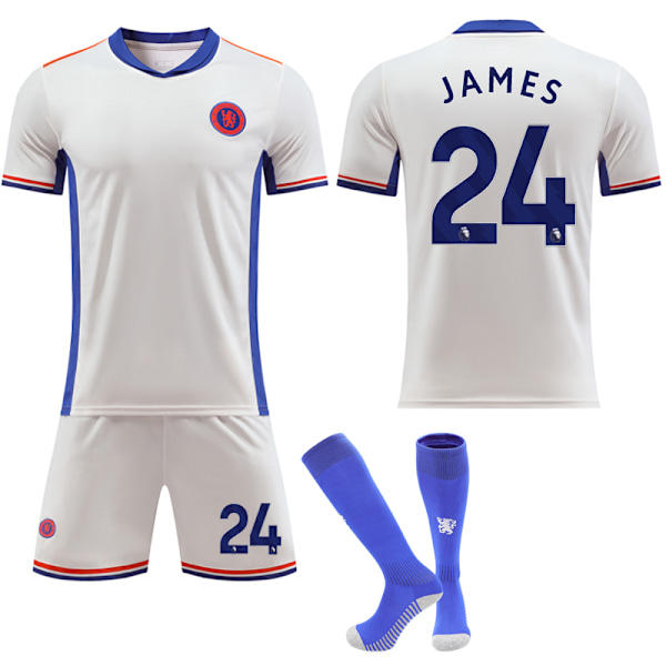 Chelsea udebanetrøje børn og voksne 2024-2025 NO.24 JAMES XL