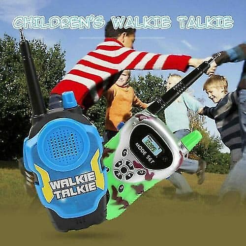 2-pack Barn Walkie Talkies Elektronisk Lång Räckvidd Walky Talky green