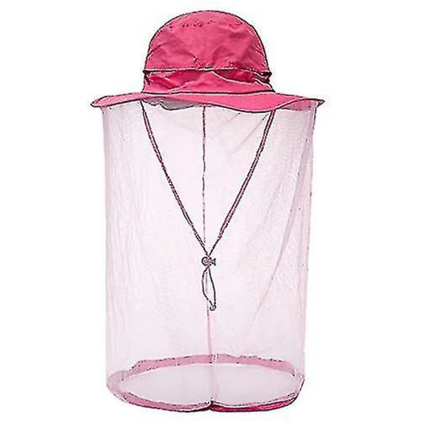 Hovednet Hat Biavl Biavler Bi Slør Hat Jagt Netting Mesh Hood Cap Bi Keeper Rose red