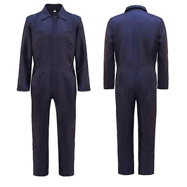 2024 Michael Myers Kostume Maske Cosplay Halloween Jumpsuit Outfit Gyser Blodig Morder Rekvisit Karneval Party Kostume til Voksne Mænd 2pcs XXXL