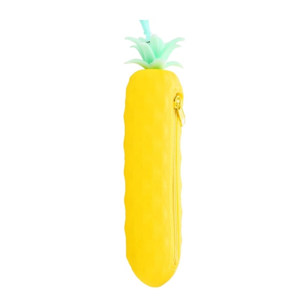 Morot Banan Frukt Silikon Case Förvaring Pennväska Myntväska Nyckelplånbok Pineapple