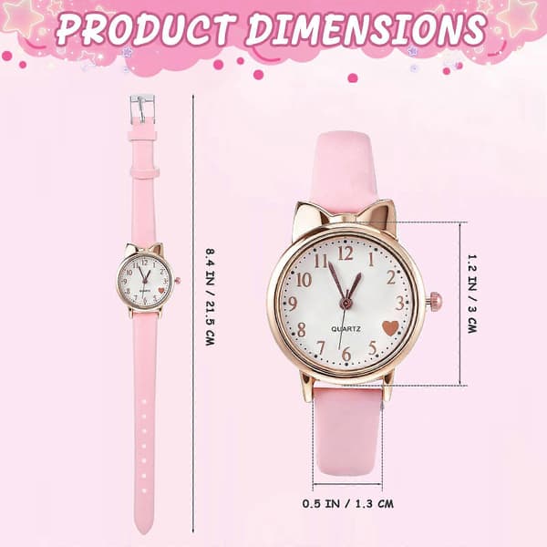 1 st barn analog klocka dekorativ armbandsur barn flickor klocka
