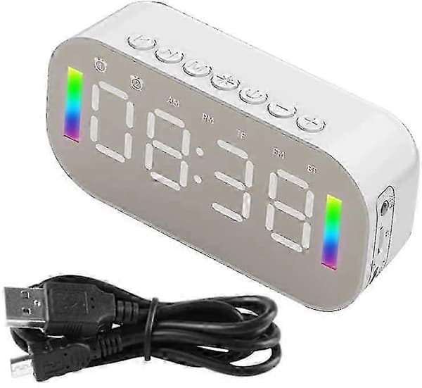 Bluetooth-högtalare med FM-radio, LED-display, väckarklocka