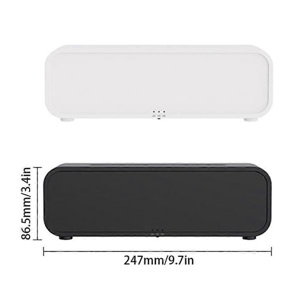 Oppgradert 7-farget lys aromaterapi-diffuser multifunksjonell aroma-diffuser med nattlys for kontoret Black