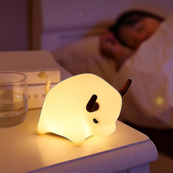 Ko Silikone Eye Soveværelse Sygepleje Lampe Søde Ornamenter Usb Opladning