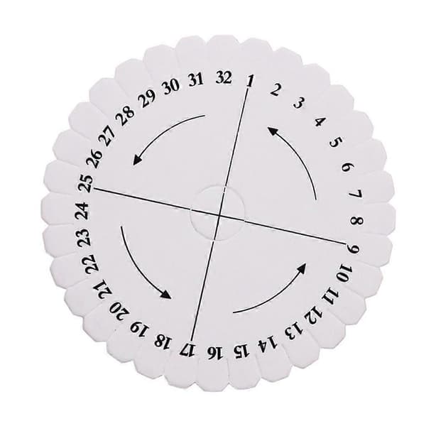 2-7-pack Kumihimo Disc Skivplatta Strängknut Pärlstav Handgjord Vävbräda 3 Pcs