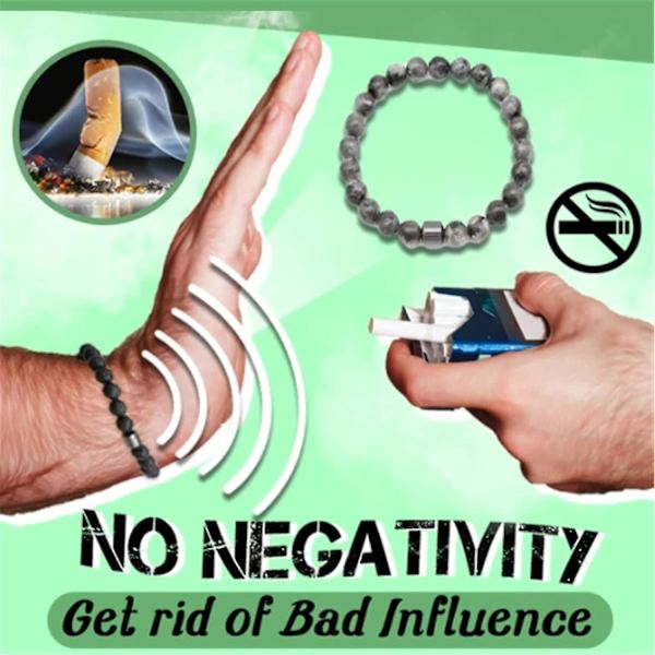 5 stk. rygestop-armbånd, anti-angst-armbånd til mænd og kvinder, helbredende armbånd, magnetiske anti-ryge-armbånd, anti-ryge-magnetiske