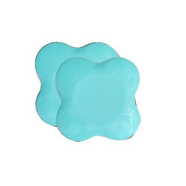 Yogaknäskydd Tryckbeständigt Tjockare Armbågar Händer Handledskudde Balansstöd Tw Light Blue