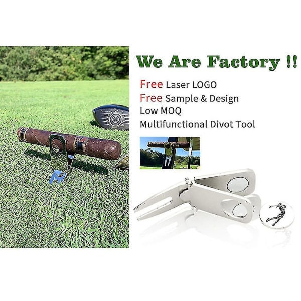 Magnetisk cigarholder Golf Divot Marker Værktøj Bærbar Golfvogn Cigarholder Clip Multipurpose Golftilbehør B