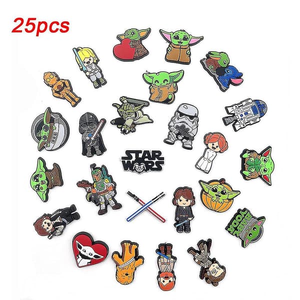 25 st Star Wars-skosmycken för Croc-träskor Dekoration