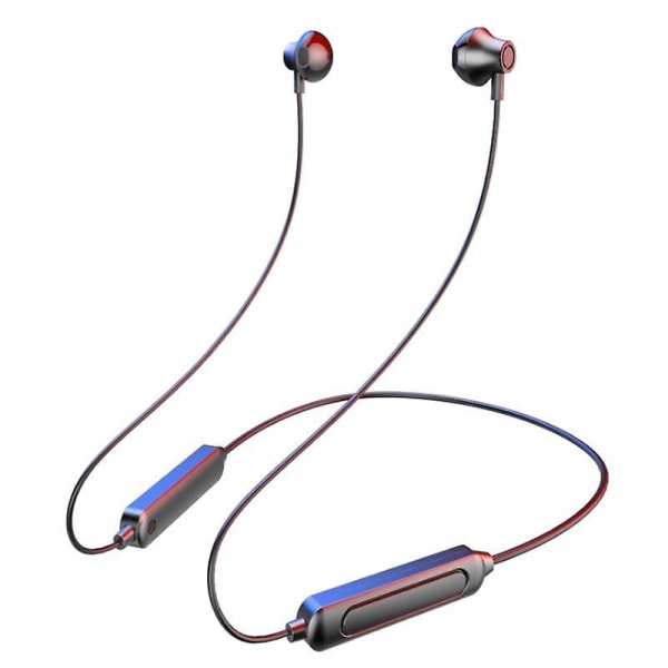 Magnetiske Bluetooth-hodesett, trådløse sportshodetelefoner_ Black