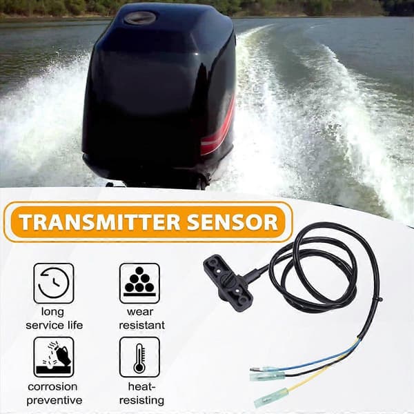 Trim- og sender-sensor-enhet for babord 859187A1 for Mercury Mariner Optimax Svart