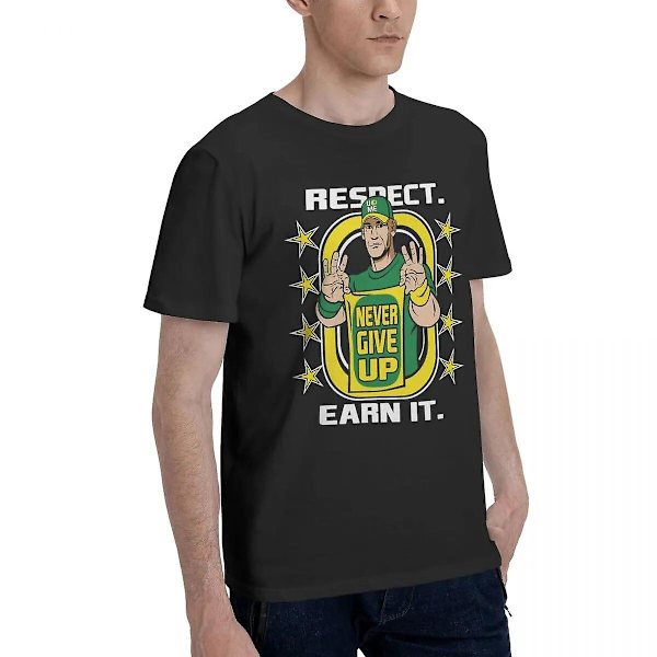 Mænd T-shirt til kvinder John-cena Wwe John Scene Vind dagen Funny Bomuld T-shirt Kortærmet T-shirt Rundhals T-shirt Grafisk trykt grønt green S