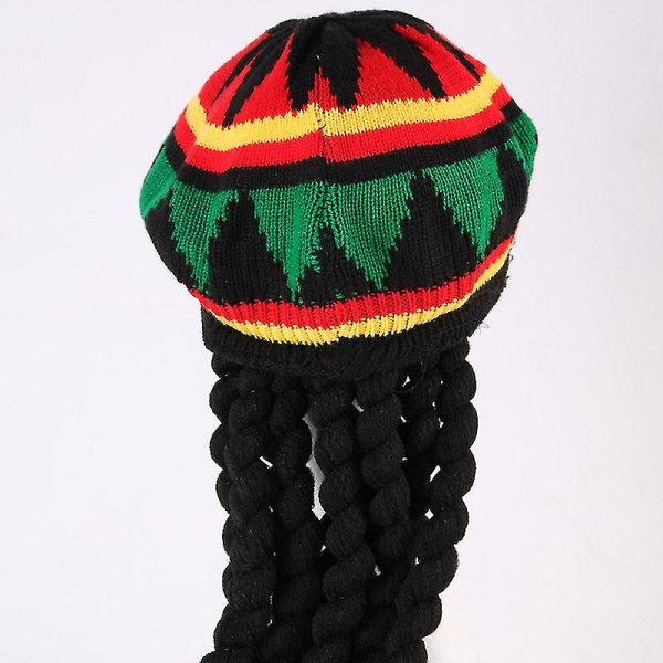 Flätor stråhatt basker jamaica hatt herrperuk ull halloween hatt fabrik