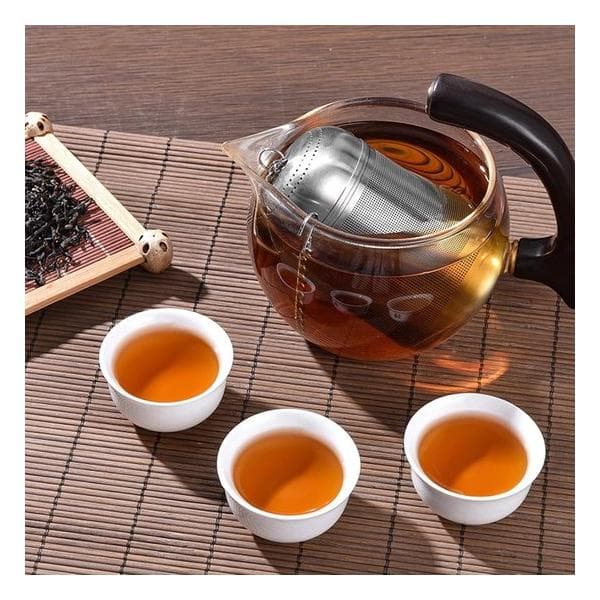 Set of 2 - Stainless Steel Spice Balls/Tea Infusers - Practical Tea Strainers for Cooking and Loose Tea - Threaded Mesh Baskets for Brine, Tea