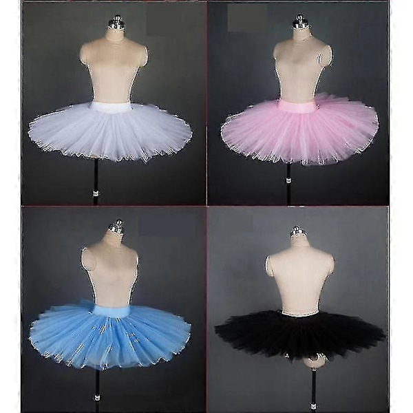 Professionel Platter Tutu Sort Hvid Rød Ballet Dansekostume Til Kvinder Tutu Ballet Voksen Ballet Dansenederdel Med Undertøj Black S