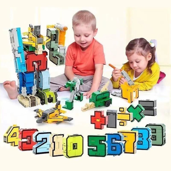Nummer Robot Math Robot Matematiska leksaker för barn utbildning