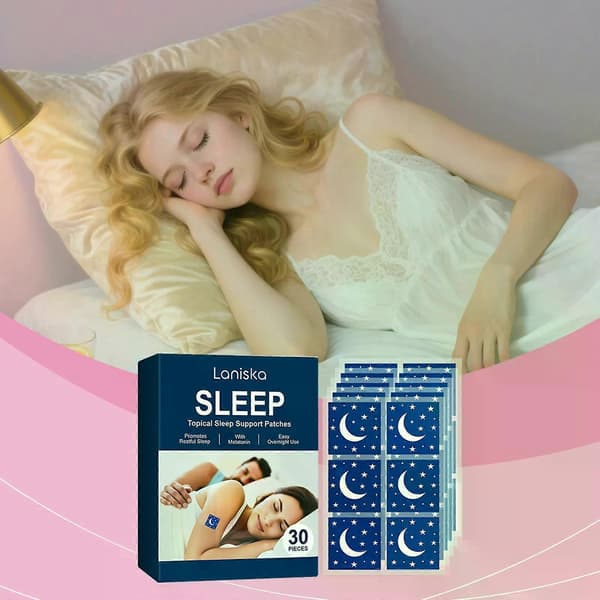 Melatonin søvnstøtteplastre 30 STK Fremmer afslappende søvn Nem brug natten over Topisk plaster til voksne Søvnløshedslindring Gave 60pcs
