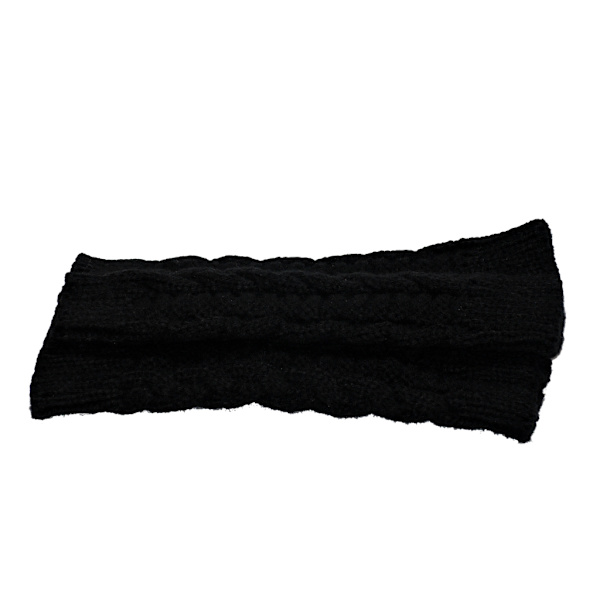 Käsivarrenlämmittimet neulotut, sormettomat ja lyhyet [20 cm] - Ranteenlämmittimet black
