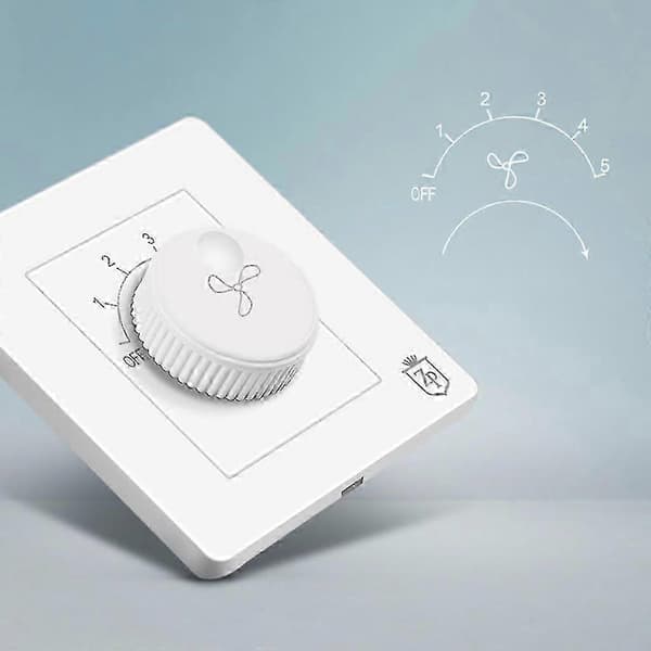 Universal skjult loftventilator hastighedsregulator ventilatorhastighedskontrolkontakt
