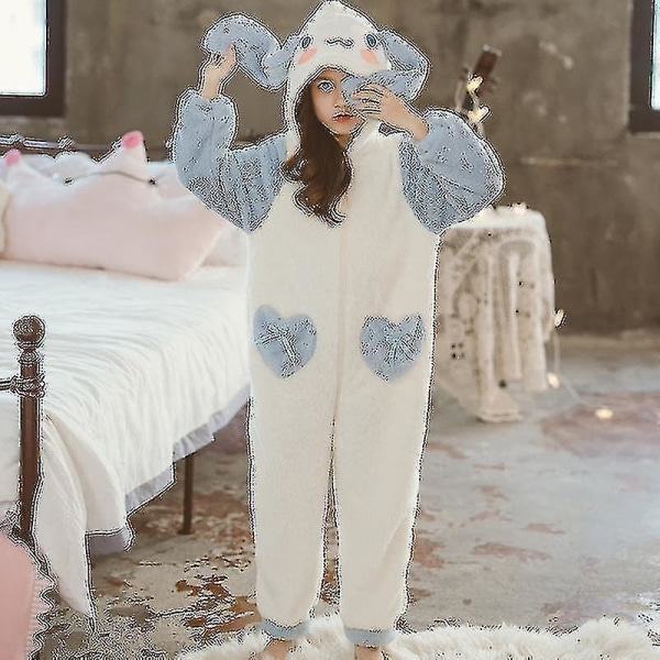 Sanrioed Plysj Anime Cinnamoroll Vinterflanell Barn Rompers Jente Gutt Småbarn Jumpsuit Spedbarnsklær Pyjamas Barn Overalls Gift-yvan 120cm Cinnamoroll