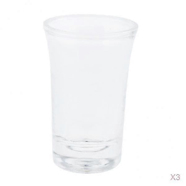 3xFremragende Akryl Shotglas, 35ml