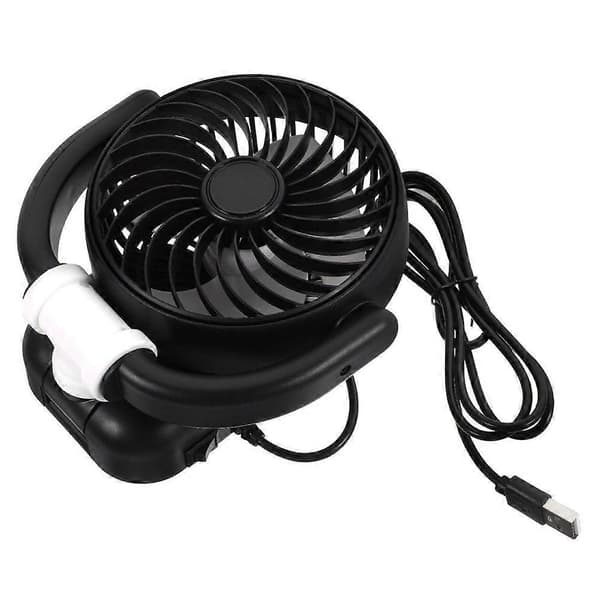Multifunktionel luftcirkulationsventilator til bil, bærbar bilkøleventilator med stærk vind White