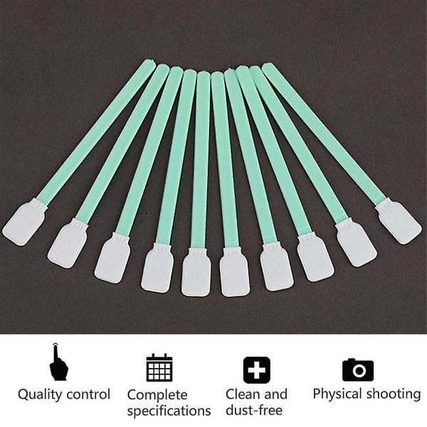 Dammfri rengöringspinnar Skumspets Svampsticka för optisk utrustning för bläckstråleskrivare
