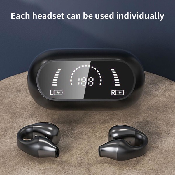 S03 Bluetooth hörlurar HiFi-ljud Smart brusreducering Trådlös Bluetooth 5.2-hörlur Black