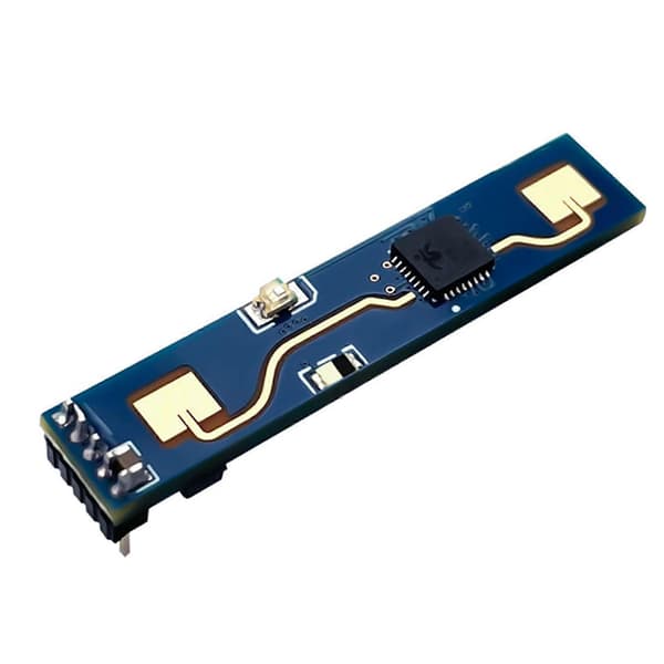 2X LD2410B 24GHz Radar Smart Människonärvarosensor Modul med BT+Kabel 5V LD2420 Millimetervågsrörelsesensor Blue
