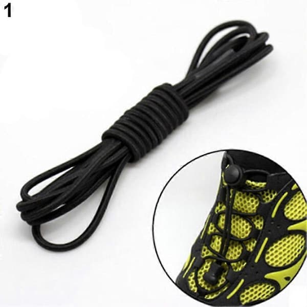 1 par unisex elastiske låseskolisser for løping, trening, jogging Red