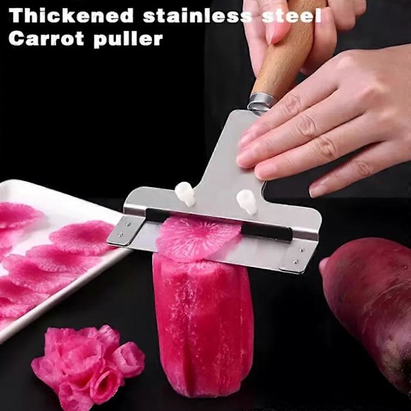 Monitoiminen Vihannessuikalein, Ruostumattomasta Teräksestä Keittiöväline Monipuolinen Kuorimaveitsi Gourd Knife